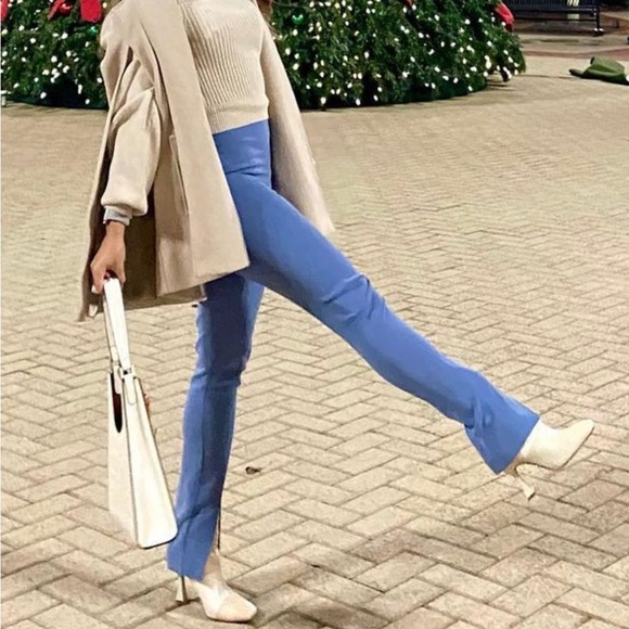 Aritzia Jotham Babaton Pants - Blue size 0 $148 - Picture 3 of 6